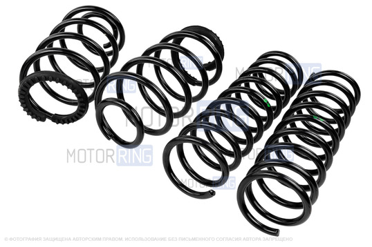 Пружины передней и задней подвески AutoProduct с занижением 30мм для Лада Калина, Калина 2, Гранта, Гранта FL, Приора, Датсун_1