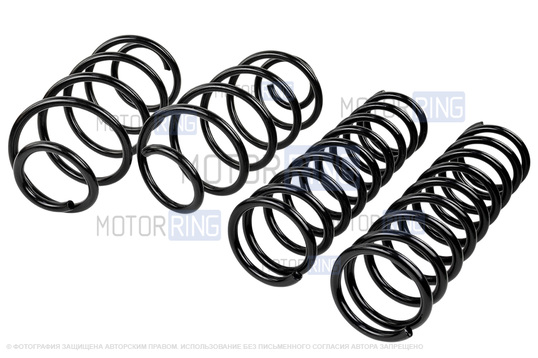 Пружины передней и задней подвески НПЦ без занижения для Лада Калина, Калина 2, Гранта_1