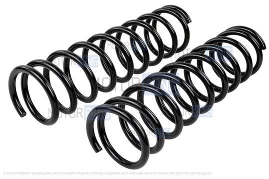 Пружины передней и задней подвески НПЦ без занижения для Лада Калина, Калина 2, Гранта