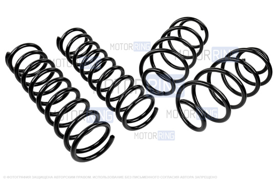 Пружины передней и задней подвески НПЦ без занижения для Лада Калина, Калина 2, Гранта