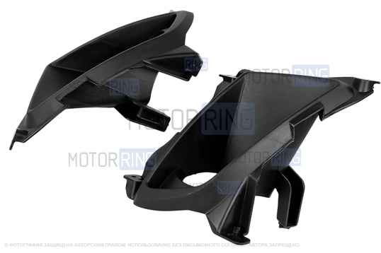 Комплект рамок противотуманных фар (ПТФ) в передний бампер для Лада Приора SE, Приора 2