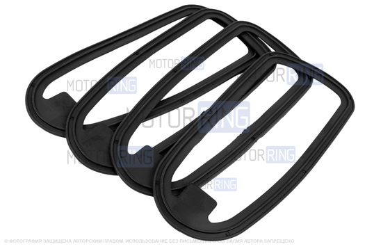 Евроручки дверей Тюн-Авто окрашенные в цвет Ледниковый (221) для Лада Ларгус, Рено Логан