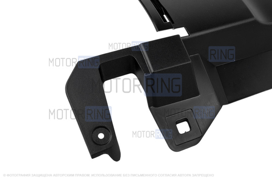 Накладка переднего бампера нижняя черная для Renault Duster 2