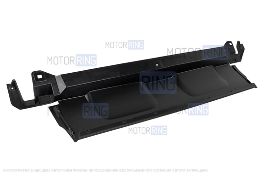 Накладка переднего бампера нижняя черная для Renault Duster 2