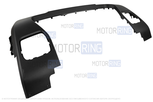 Накладка переднего бампера черная (без заглушек) для Renault Duster 2_1