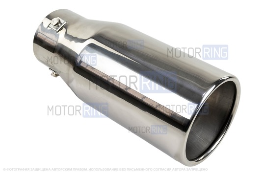 Круглые насадки глушителя Sal-Man HJ-669 d101мм (2шт) из нержавеющей стали