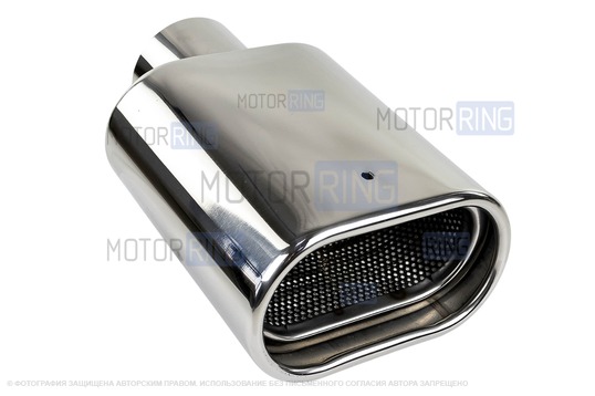 Овальные насадки глушителя Sal-Man HJ-US0061A d122х69мм (2шт) из нержавеющей стали