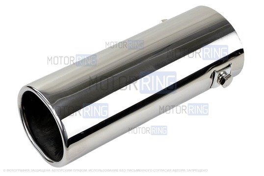 Овальные насадки глушителя Sal-Man HJ-6005.2 d65х55мм (2шт) из нержавеющей стали