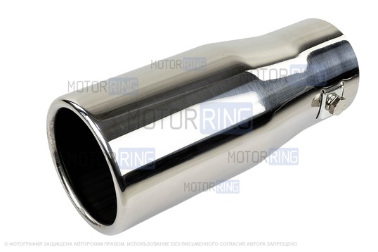 Круглые насадки глушителя Sal-Man HJ-610 d70мм (2шт) из нержавеющей стали