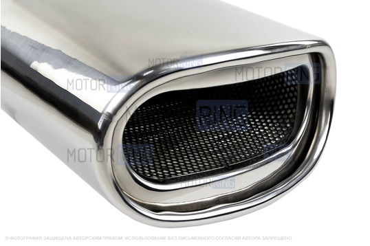 Овальные насадки глушителя Sal-Man HJ-H0088 d145х78мм (2шт) из нержавеющей стали