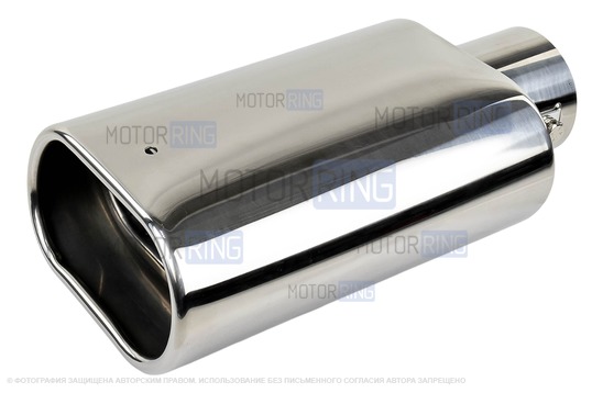 Овальная насадка глушителя Sal-Man HJ-US0061 d122х69мм (2шт) из нержавеющей стали