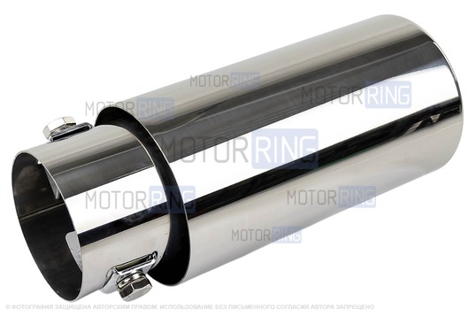 Круглые насадки глушителя Sal-Man Sal-Man HJ-609 d63мм (2шт) из нержавеющей стали