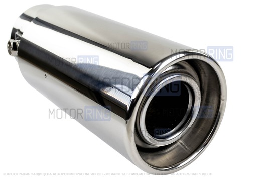 Круглые насадки глушителя Sal-Man Sal-Man HJ-609 d63мм (2шт) из нержавеющей стали