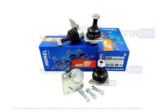 Усиленные шаровые опоры MAREL (верхние с наклонным фланцем, нижние с удлиненным фланцем) для Лада 4х4 с 2016 г.в., Нива Легенд_1