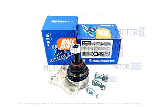 Палец шаровой левый усиленный MAREL с чехлом и крепежом для Лада Веста, Веста Спорт, Веста СВ, СВ Кросс_1