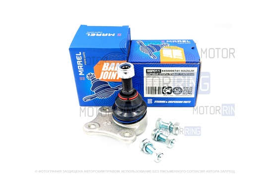 Палец шаровой правый усиленный MAREL с чехлом и крепежом для Лада Веста, Веста Спорт, Веста СВ, СВ Кросс_1