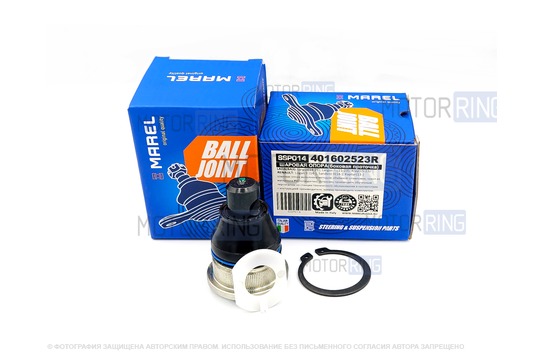 Шаровая опора передней подвески MAREL с боковой проточкой для Лада Икс Рей, Ларгус, Рено Логан с 2013 г.в._1