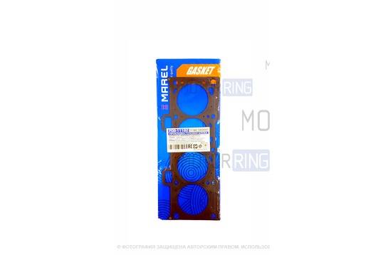 Прокладка ГБЦ двигателя 11182, 11184 Marel (стальная) для 8-клапанных Лада Гранта FL, Ларгус FL, Веста NG, Искра, Тревел с 2026 г.в._1