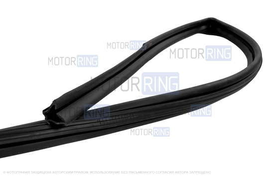 Уплотнители опускных стекол боковых дверей верхние рамочные для Лада Ларгус