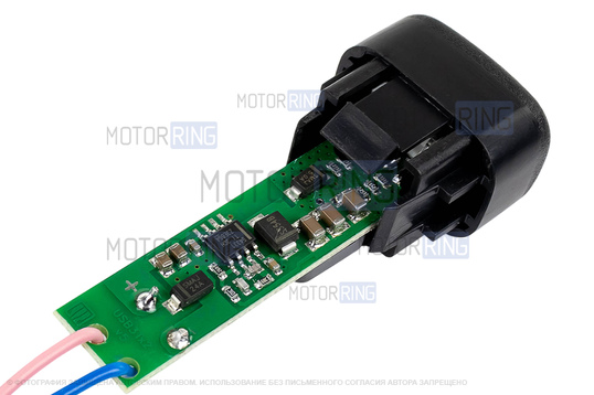 USB зарядное ШТАТ на 2 слота для ВАЗ 2108-21099, 2110-2112 с европанелью, 2113-2115, Лада Калина, Нива Тревел, Шевроле Нива 