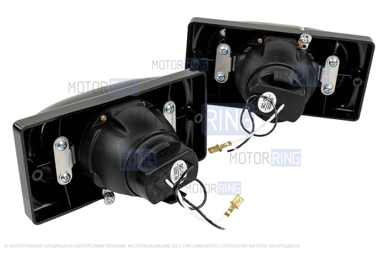 Противотуманные фары с линзой, черный корпус для ВАЗ 2110-2112, 2113-2115