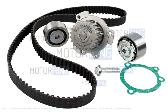 Ремкомплект ГРМ Marel с помпой Magnum для 16 кл Лада Приора, Калина, Калина 2, Гранта, Гранта FL, Ларгус, Ларгус FL, Веста, Икс Рей, Датсун_1