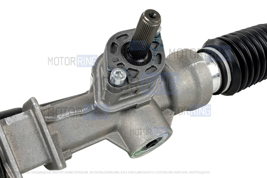 Рулевая рейка с тягами 3.1 оборота без наконечников для Лада Калина, Гранта