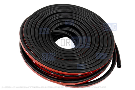 Универсальный 5-камерный уплотнитель дверей, капота, багажника Деталиус длиной 11 метров для Лада и иномарок_1