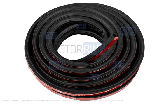 Универсальный 6-камерный уплотнитель дверей, капота, багажника Деталиус длиной 6 метров для Лада и иномарок_1