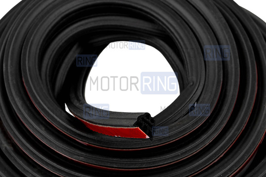 Универсальный 6-камерный уплотнитель дверей, капота, багажника Деталиус длиной 6 метров для Лада и иномарок