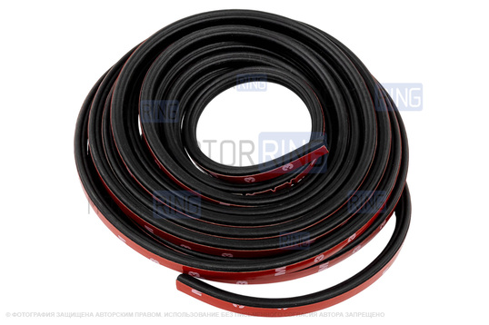 Универсальный 5-камерный уплотнитель дверей, капота, багажника Деталиус длиной 6 метров для Лада и иномарок