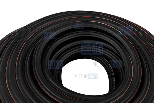 Универсальный 6-камерный уплотнитель дверей, капота, багажника Деталиус длиной 21 метр для Лада и иномарок