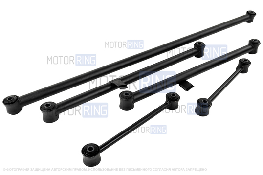Комплект реактивных тяг (штанг) задней подвески Avtostandart для ВАЗ 2101-2107_1