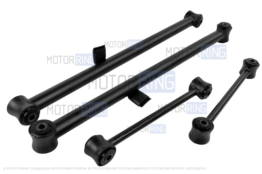 Комплект реактивных тяг (штанг) задней подвески Avtostandart для ВАЗ 2101-2107