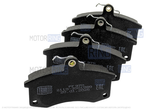 Передние дисковые тормозные колодки TRIALLI для ВАЗ 2108-21099, 2110-2112, 2113-2115, Лада Калина, Калина 2, Гранта, Гранта FL, Приора, Датсун