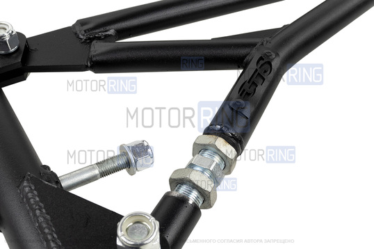 Рычаги регулируемые передние GTS с резиновыми сайлентблоками для ВАЗ 2108-21099, 2110-2112, 2113-2115, Лада Гранта, Гранта FL, Калина, Калина 2, Приора, Датсун