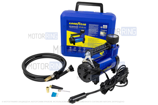 Автокомпрессор в кейсе со съемным шлангом Goodyear GY-35L CASE_1