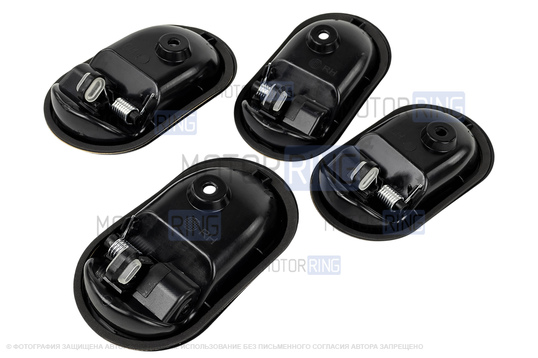 Комплект внутренних ручек передних и задних дверей с Хром крючками для Лада Ларгус, Ларгус FL