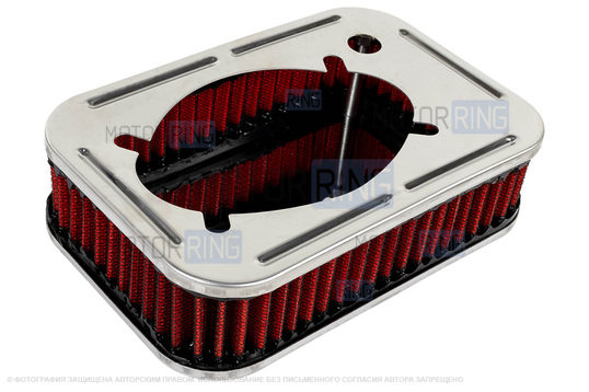 Ремкомплект воздушного фильтра с красным фильтром нулевого сопротивления для карбюраторных ВАЗ 2101-2107, 2108-21099, 2110-2112, 2113-2115, Лада 4х4 (Нива), Ока