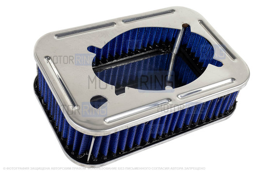 Ремкомплект воздушного фильтра с синим фильтром нулевого сопротивления для карбюраторных ВАЗ 2101-2107, 2108-21099, 2110-2112, 2113-2115, Лада 4х4 (Нива), Ока