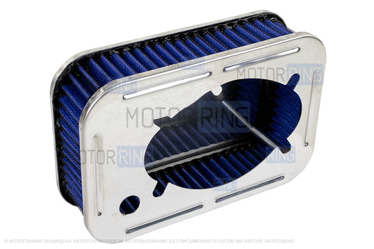 Ремкомплект воздушного фильтра с синим фильтром нулевого сопротивления для карбюраторных ВАЗ 2101-2107, 2108-21099, 2110-2112, 2113-2115, Лада 4х4 (Нива), Ока