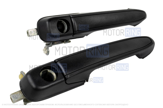 Наружные ручки передних дверей с личинками замка для Лада Калина, Калина 2, Гранта, Гранта FL, Нива Тревел, Шевроле Нива_1