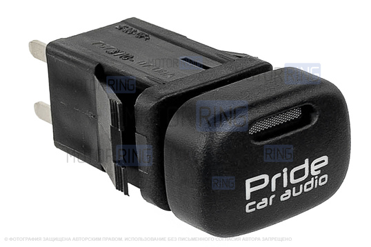 Пересвеченная кнопка Pride car audio с индикацией для ВАЗ 2113-2115, Лада Калина, Нива Тревел, Шевроле Нива