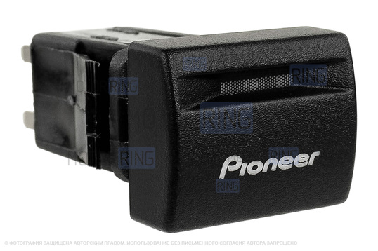 Пересвеченная кнопка Pioneer с индикацией для Лада Приора, Калина 2, Гранта, Гранта FL, Нива Легенд