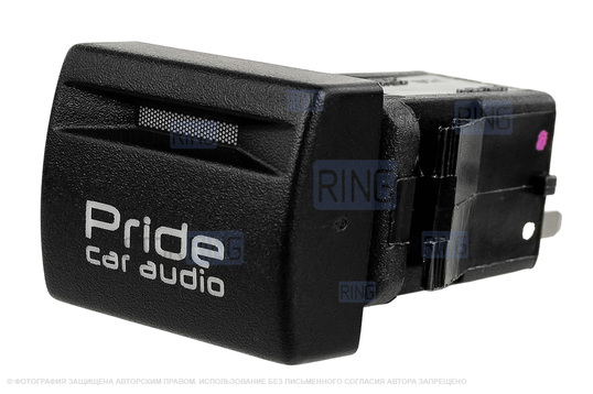 Пересвеченная кнопка Pride car audio с индикацией для Лада Приора, Калина 2, Гранта, Гранта FL, Нива Легенд