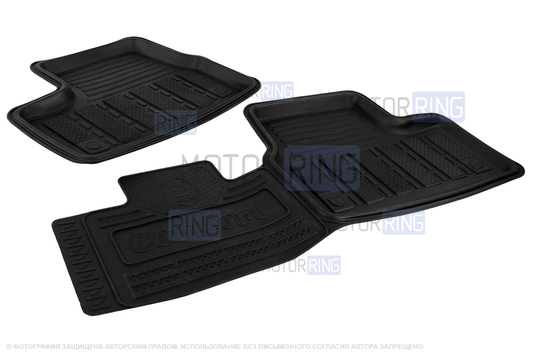 Резиновые салонные ковры Rezkon Comfort для Лада Гранта, Гранта FL