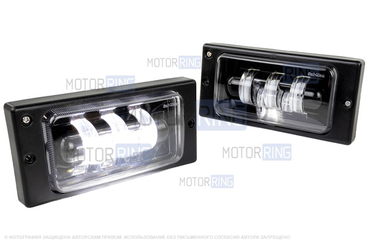 Диодные ПТФ Sal-Man 46W 5800lux 5 полос для ВАЗ 2110-2112, 2113-2115, Шевроле Нива до рестайлинга 2009 года
