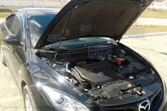Упор капота ТехноМастер в сборе с кронштейном для Mazda 6 2007-2013 г.в.