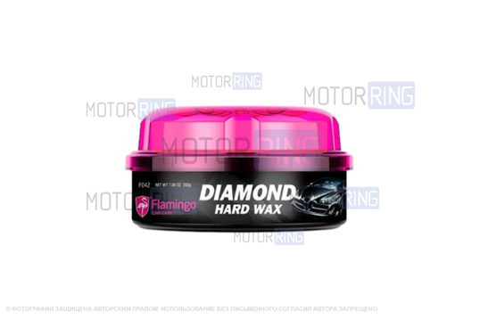 Воск кристаллический Flamingo 200гр для кузова автомобиля_1