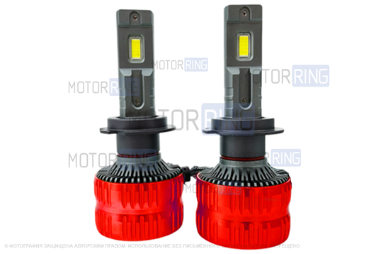 Светодиодные лампы S1 Sal-Man 200W 6000K 48500lux с цоколем H4 для ВАЗ 2101-2107, 2108-21099, 2113-2115, Нива Легенд, Гранта, Ларгус